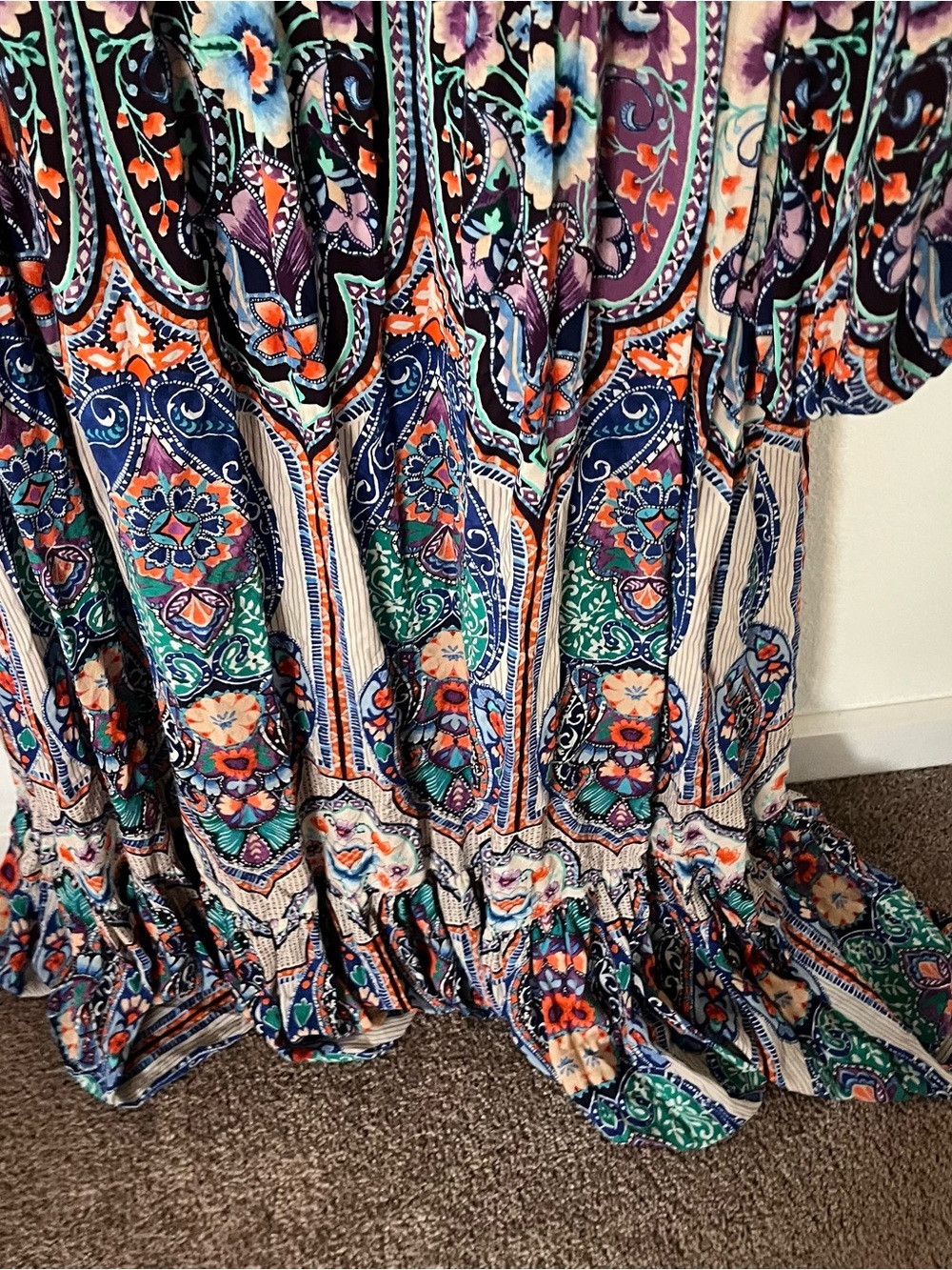 Johnny Was Women's Medium Saba Maxi Coverup Dress - Picture 5 of 8